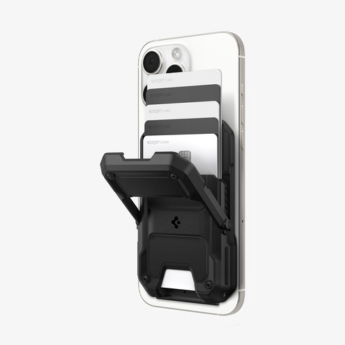 Spigen Tough Armor Pro (Mag Fit) MagSafe Card Holder. Product type: Card holder, Product colour: Black, Material: Thermopl