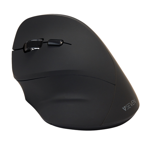 V7 MW400L Rato - Frequência de rádio - USB - Ótico - 6 Taste(n) - Preto - Sem fios - 6,10 m - 2,40 GHz - 1600 dpi - Roda d