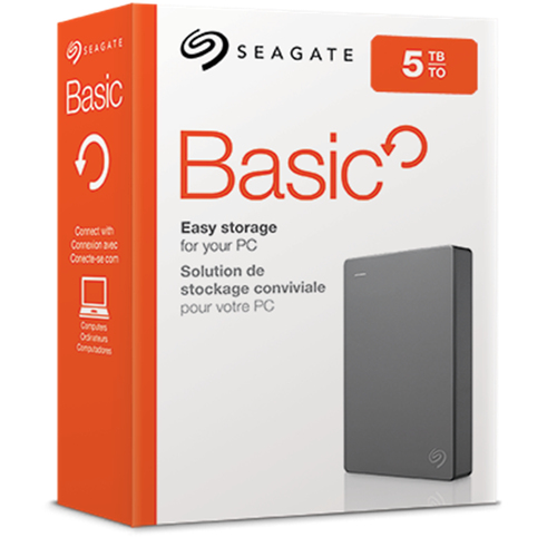 Disco rigido Portatili Seagate Basic STJL5000400 - 2,5" Esterno - 5 TB - Desktop PC Dispositivo supportato - USB 3.0