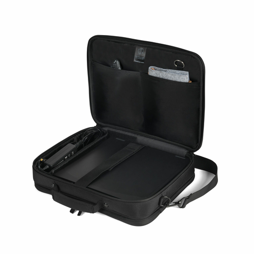 Dicota Eco Multi CORE Tasche für 38,1 cm (15 Zoll) bis 43,9 cm (17,3 Zoll) Notebook - Schwarz - 300D rPET Polyester Körper