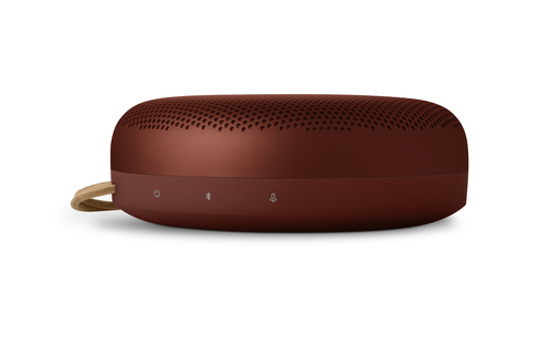 B&O Beosound A1 3rd Gen Bluetooth Speaker System - 60 W RMS - Rustic Red - Wall Mountable - Tabletop - Battery Rechargeable