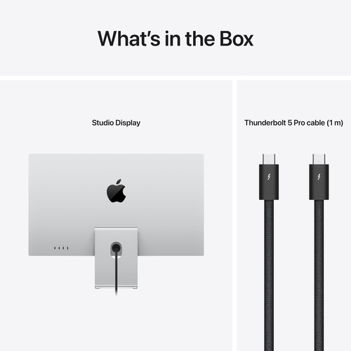 Apple Studio Display - Standard glass - Tilt- and height-adjustable stand. Display diagonal: 68.6 cm (27"), Display resolu