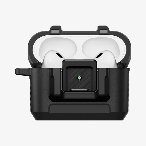 Spigen Lock Fit AirPods Pro 3 Case Matte Black. Product type: Case, Material: Polycarbonate (PC), Thermoplastic polyuretha