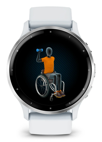 Garmin Venu 3 Smart Watch - 45 mm Case Height - 45 mm Case Width - Silver, Whitestone Case Color - Whitestone Band Color -