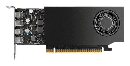 PNY NVIDIA Quadro A400 Grafikkarte - 4 GB GDDR6 - Low Profile - 4 x Mini DisplayPort - Mini DisplayPort