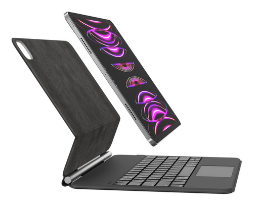 Belkin Connect Tastatur/Cover für 33 cm (13 Zoll) Apple iPad Pro 13 (2024) Tablet - Schwarz - Synthetikleder Körper - Krat