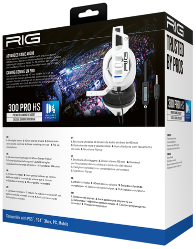 NACON RIG 300 PRO HS. Tipo de producto: Auriculares. Tecnología de conectividad: Alámbrico. Uso recomendado: Juego. Frecue