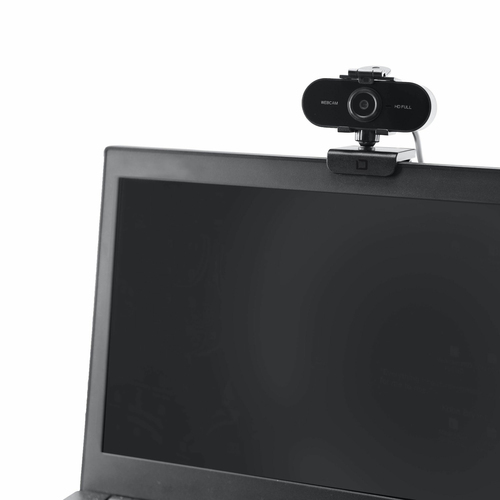 Dicota - Webcam - Schwarz - USB 2.0 - 1920 x 1080 Pixel Videoauflösung - Autofokus - Mikrofon - Notebook, Computer