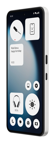 Nothing 3a Lite. Display diagonal: 17.2 cm (6.77"), Display resolution: 1084 x 2392 pixels. Processor family: MediaTek Dim