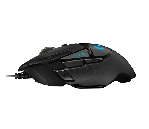 Logitech HERO G502 Gaming Mouse - USB - Optical - 11 Button(s) - Black - Cable - 16000 dpi - Scroll Wheel - Right-handed