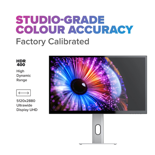 Alogic Clarity 27C5KPD 27" Class 5K LED Monitor - 16:9 - Silver, Black - 68.6 cm (27") Viewable - In-plane Switching (IPS)