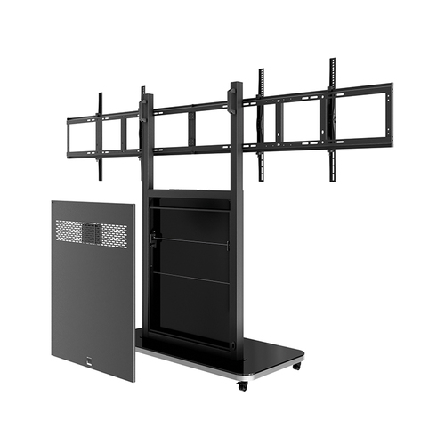 HAGOR Monitorständer - Bildschirmgröße: Bis zu 165,1 cm (65 Zoll) - 80 kg TragfähigkeitDisplay Type Supported: - Boden - S