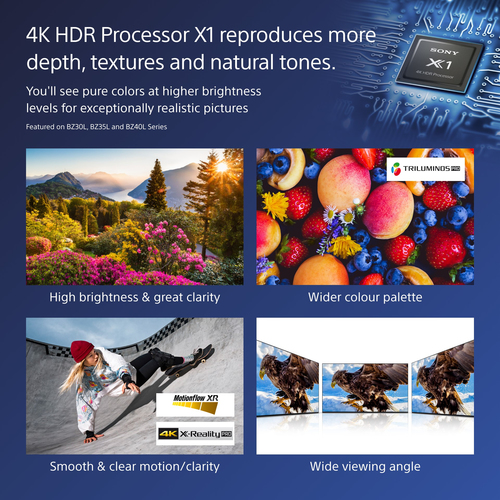 Sony Pro BRAVIA FW-55BZ40L 1397 mm LCD Digital-Signage-Display - 24 Stunden/7 Tage Betrieb - IPS-Technologie (In-Plane-Swi
