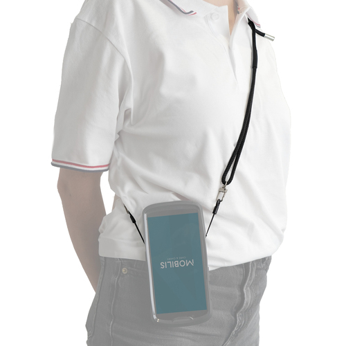 Mobilis 001397. Product type: Lanyard, Product colour: Black, Brand compatibility: Any brand. Maximum weight capacity: 5 kg