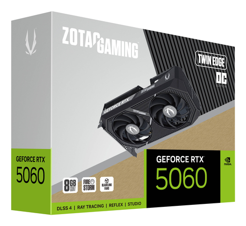 Zotac GAMING GeForce RTX 5060 Twin Edge OC. Graphics processor family: NVIDIA, Graphics processor: GeForce RTX 5060. Discr