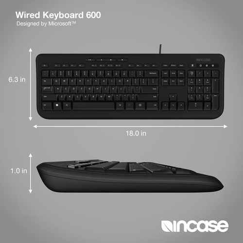 WIRED KEYBOARD 600 EN-UK LAYOUT QWERTY BLACK UK LAYOUT