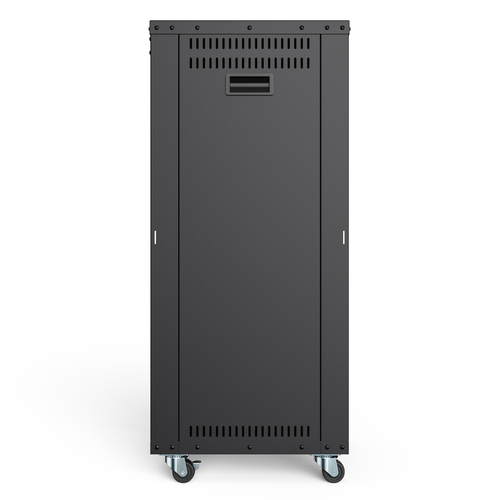 Digitus 21U Enclosed Cabinet Rack Cabinet for Network Equipment - Black - Sheet Steel - 136 kg Maximum Weight Capacity - 1