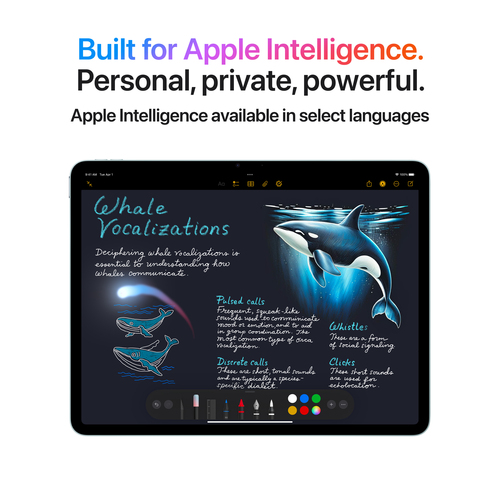 Tablet Apple iPad Air 11 (2025) - 27,9 cm (11") - 8 GB - 256 GB Memoria - 5G - Blu - M3 Octa core (8 Core) - 500 cd/m² - 2