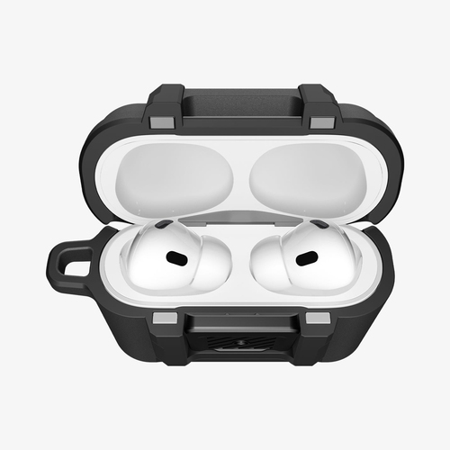 Spigen Lock Fit AirPods Pro 3 Case Matte Black. Product type: Case, Material: Polycarbonate (PC), Thermoplastic polyuretha