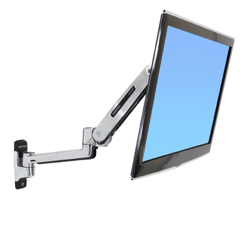 Ergotron LX Sit-Stand Wall Mount LCD Arm. Peso máximo (capacidade): 11,3 kg, Tamanho máximo de ecrã: 106,7 cm (42"), Supor