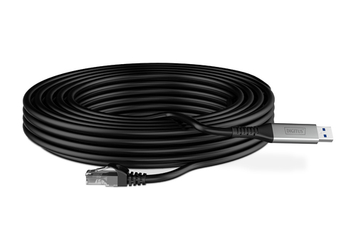 Digitus 10 m Kategorie 6a Netzwerkkabel - 1 Stück - Cable for Notebook, Peripheriegerät, Desktop-Computer, Router, Wandste