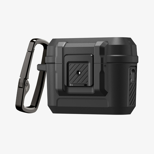 Spigen Lock Fit AirPods Pro 3 Case Matte Black. Product type: Case, Material: Polycarbonate (PC), Thermoplastic polyuretha