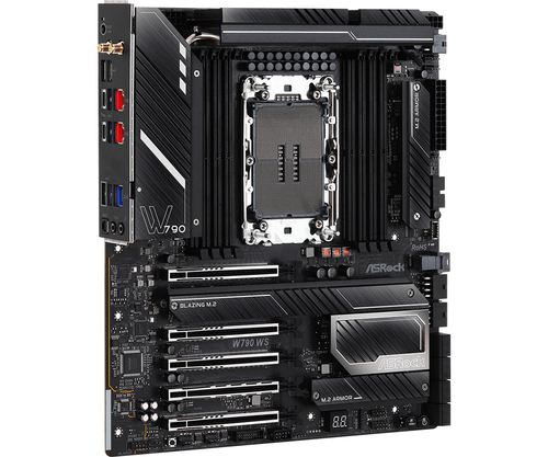ASRock W790 WS Workstation-Motherboard - Intel W790 Chipsatz - Socket LGA-4677 - Extended ATX - Xeon Unterstützter Prozess