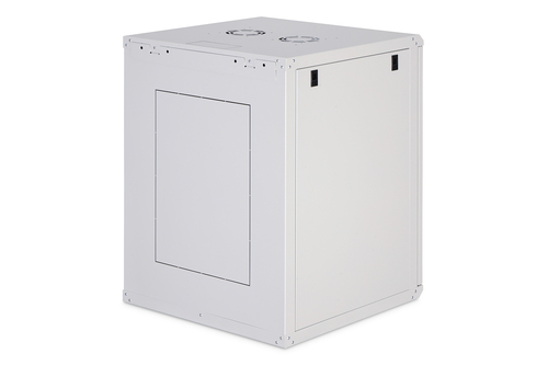 Digitus Dynamic-N 16U Wall Mountable Enclosed Cabinet Rack Cabinet for Networking, Server - Light Grey - Glass, Steel, She
