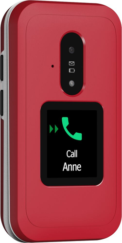 Doro Leva E30 Feature Phone - Flexibler faltbarer Bildschirm - 4G - Weiß, Rot - Flip - kein SIM-Lock