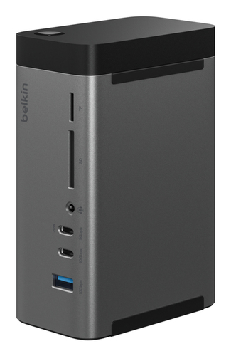 Belkin Connect USB-Typ C Docking Station für Monitor, Speicherkartenleser - Ladefunktion - Speicherkartenleser - SD, micro