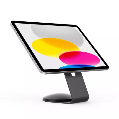 Support pour tablette PC Compulocks - Paysage, Portrait - Acier - Noir - Base pivotante, Fixation adhésive, Angle de visua