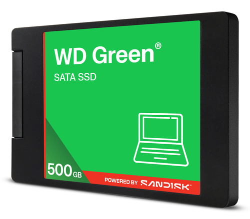 Western Digital Green WD ? SATA SSD 2,5"/7 mm POWERED BY SANDISK 500 GB. SSD capacity: 500 GB, SSD form factor: 2.5", Read