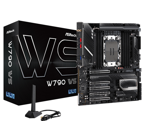 ASRock W790 WS Workstation-Motherboard - Intel W790 Chipsatz - Socket LGA-4677 - Extended ATX - Xeon Unterstützter Prozess