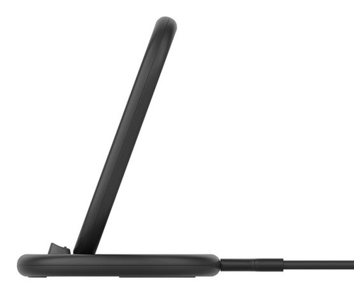 Belkin BoostCharge Induktionsladegerät - Schwarz - für Qi-fähiges Gerät, Smartphone, iPhone - Eingangsstecker: USB - Schne