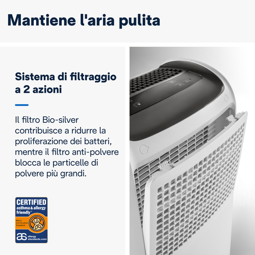Dehumidifier DeLonghi Tasciugo AriaDry Multi DDSX220 - Bianco - 5 L Serbatoio