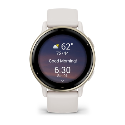 Garmin vívoactive 5 Smartwatch - Avorio, Oro Colore del Case - Avorio Colore cinturino - Alluminio Materiale della struttu