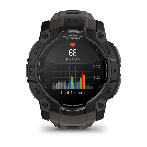 Garmin Instinct 3 Smart Watch - Metal Body Material - Polymer Case Material - 3.3 cm (1.3") - AMOLED Display - GPS - 960 H