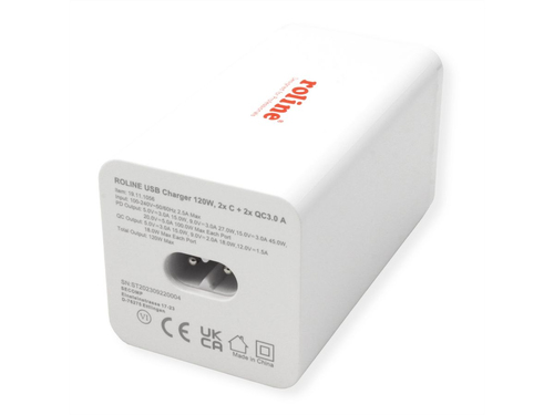 Roline 118 W Wechselstromadapter - 118 W - 5 V Gleichstrom, 9 V DC, 12 V Gleichstrom, 15 V DC, 20 V DC - 5 A