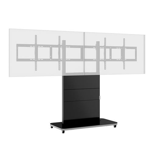 HAGOR Monitorständer - Bildschirmgröße: Bis zu 165,1 cm (65 Zoll) - 80 kg TragfähigkeitDisplay Type Supported: - Boden - S