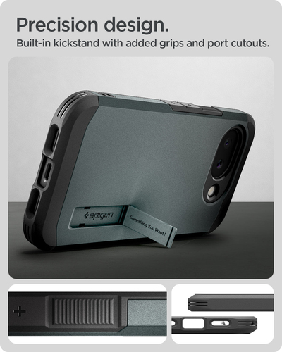 Spigen Tough Armor (Mag Fit) Pixel 10a Case Abyss Green. Case type: Cover, Brand compatibility: Google, Compatibility: Pix