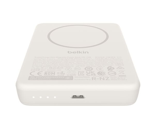Belkin BoostCharge Stromspeicher - Sand - 10000 mAh - 7,50 W - Schmal, Magnetisch - Sand