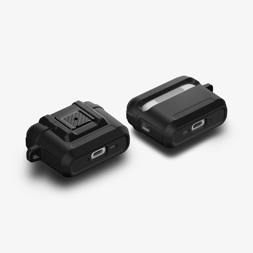 Spigen Lock Fit AirPods Pro 3 Case Matte Black. Product type: Case, Material: Polycarbonate (PC), Thermoplastic polyuretha