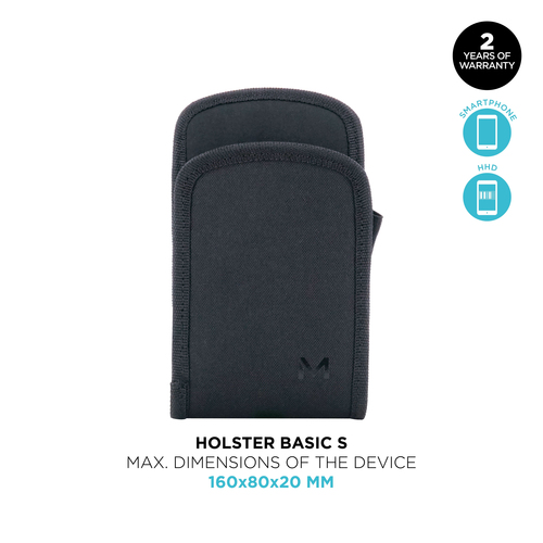 Mobilis Holster Basic. Product type: Holster, Product colour: Black, Material: Neoprene. Width: 112 mm, Depth: 35 mm, Heig