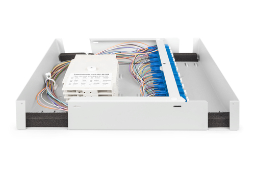 Digitus Fiber optic wall-mounted housing, singlemode, assembled, 24 x LC DX adapter and pigtail. Mounting type: Wall, Prod