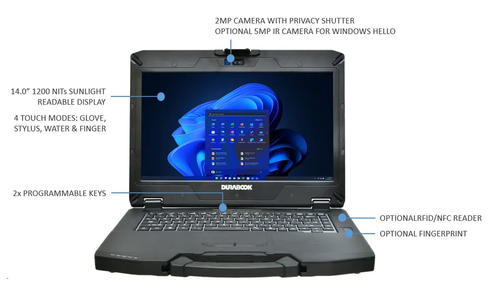 Durabook S14I. Product type: Laptop, Form factor: Clamshell. Processor family: Intel Core Ultra 5, Processor model: 125U. 