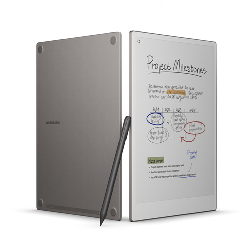 reMarkable Paper Pro + marker + Book Folio. Display diagonal: 30 cm (11.8"), Technology: E Ink, Display resolution: 2160 x