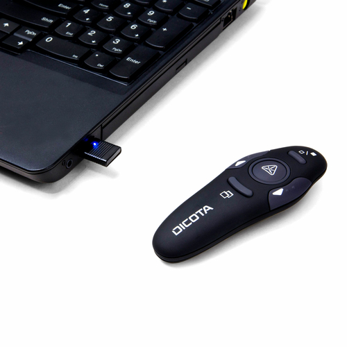 Dicota Pointer - USB - Laser - Schwarz - Kabellos