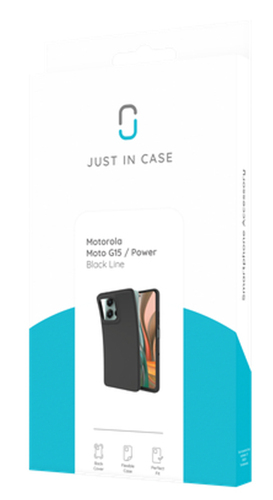 Just in Case 8505682. Case type: Cover, Brand compatibility: Motorola, Compatibility: Moto G15, Moto G15 Power, Maximum sc