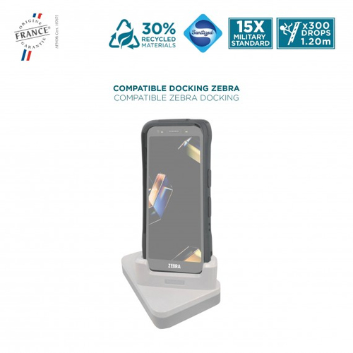 MOBILIS Protech Robust Hülle für Zebra Mobilcomputer - Schwarz - Sturzsicher, Stoßfest, Kratzfest, Staubfest, Schlagfest, 