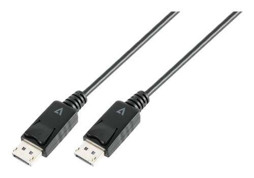 Cavo A/V V7 V7DPPRO-3M-BLK - 3,05 m DisplayPort - Cable for Dispositivo audio/video, PC, Monitor, Proiettore - 32,4 Gbit/s